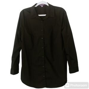 Black button down blouse